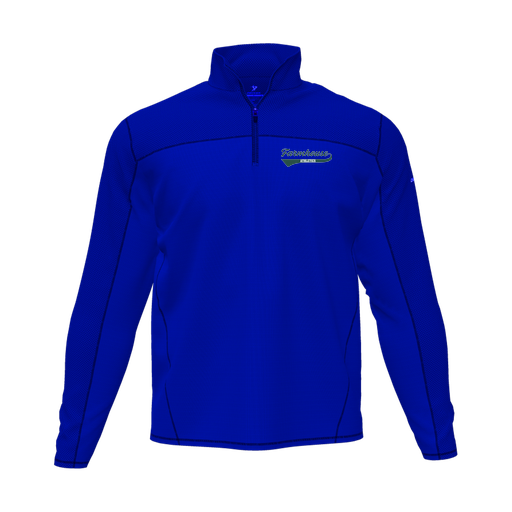 [CUS-DFW-QTRZ-PER-LSL-RYL-AS-LOGO3] Quarter Zip Pullover (Adult S, Royal, Logo 3)