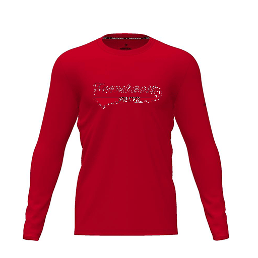 [FTLCDFRD-YXS-LOGO3] Dri Fit Performance T-Shirt (Youth XS, Red, Logo 3, Long Sleeve)