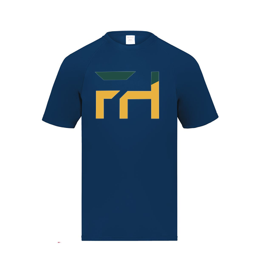 [2790.065.S-LOGO1] Men's Smooth Sport T-Shirt (Adult S, Navy, Logo 1)