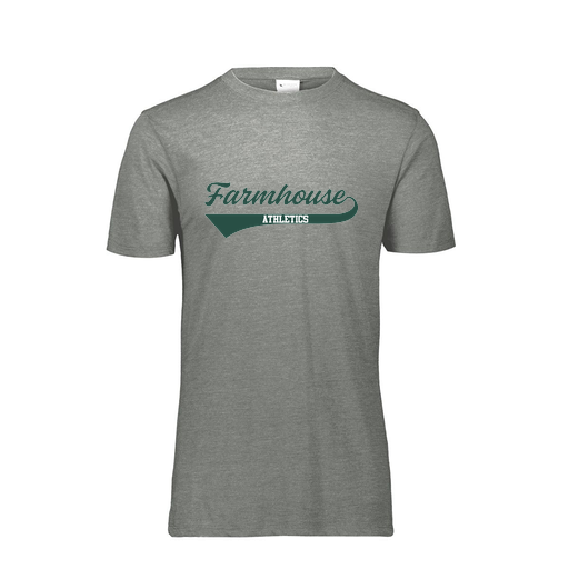 [FTSCUBGY-AS-LOGO3] Decker Men's Tri-Blend T-Shirt - Short Sleeve (Adult S, Gray, Logo 3)