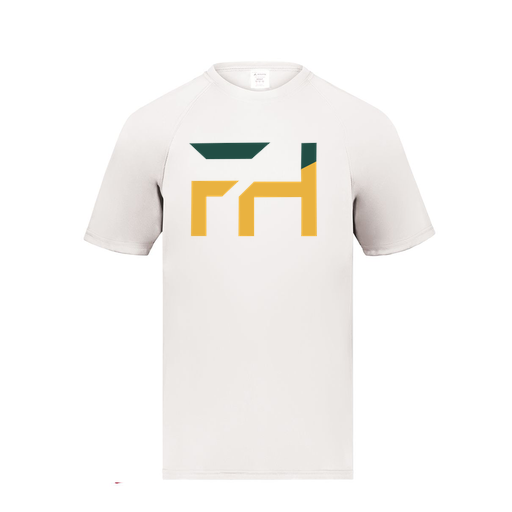 [2791.005.S-LOGO1] Youth Smooth Sport T-Shirt (Youth S, White, Logo 1)