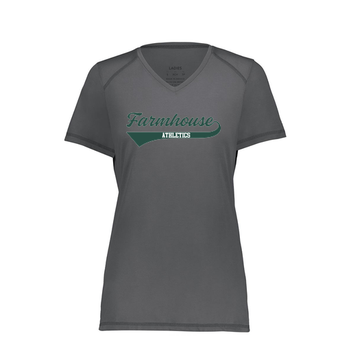 [6844.98D.XS-LOGO3] Women's SoftTouch Short Sleeve (Female Adult XS, Gray, Logo 3)