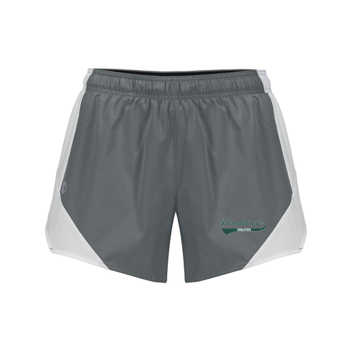 [229489.R04.S-LOGO3] Girls Olympus Shorts (Female Youth S, Gray, Logo 3)