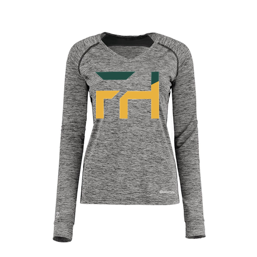 [222770.K94.XS-LOGO1] Ladies Electric Long Sleeve Shirt (Female Adult XS, Black, Logo 1)