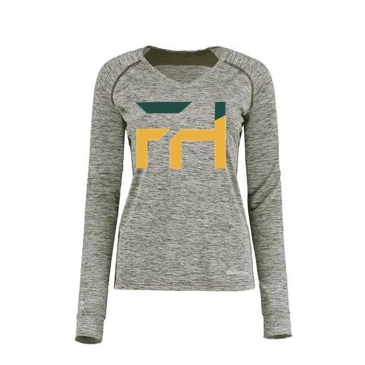 [222770.K94.XS-LOGO1] Ladies Electric Long Sleeve Shirt (Female Adult XS, Gray, Logo 1)
