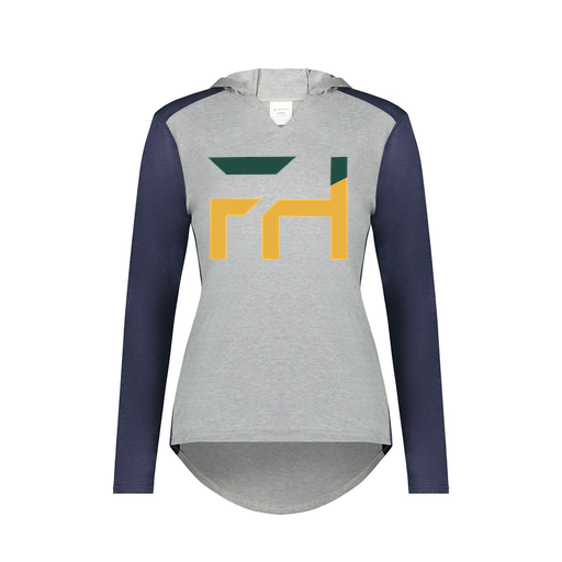 [6902.29V.XS-LOGO1] Ladies Vintage Hoodie (Female Adult XS, Navy, Logo 1)