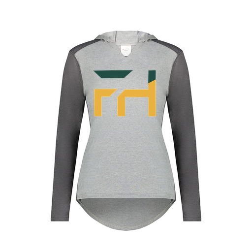 [6902.30V.XS-LOGO1] Ladies Vintage Hoodie (Female Adult XS, Gray, Logo 1)