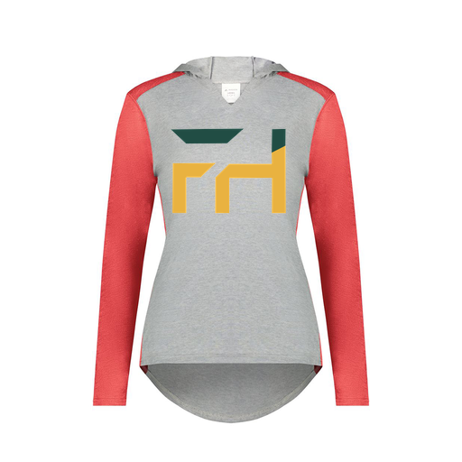 [6902.27V.XS-LOGO1] Ladies Vintage Hoodie (Female Adult XS, Red, Logo 1)