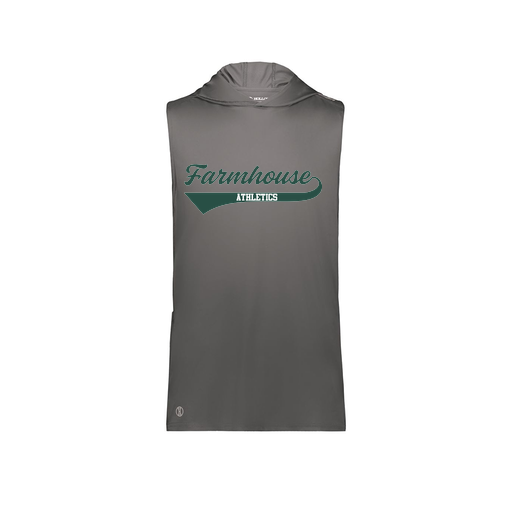 [222590.98D.XS-LOGO3] Men's CoolDry Sleeveless Hoodie (Adult XS, Gray, Logo 3)