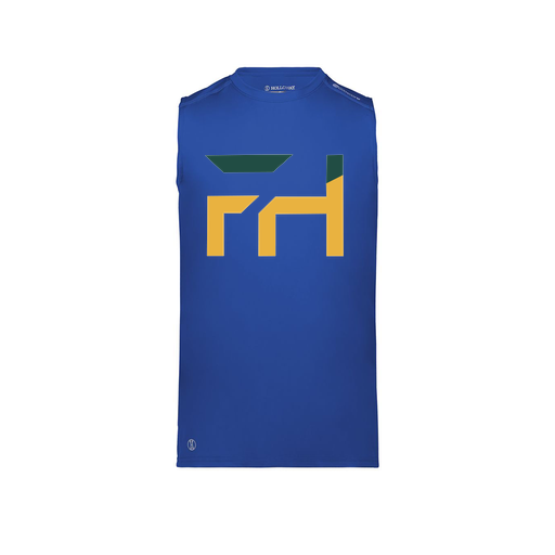 [222593.060.S-LOGO1] Men's CoolDry TankTop (Adult S, Royal, Logo 1)