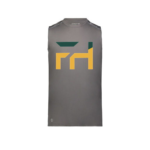 [222593.98D.S-LOGO1] Men's CoolDry TankTop (Adult S, Gray, Logo 1)