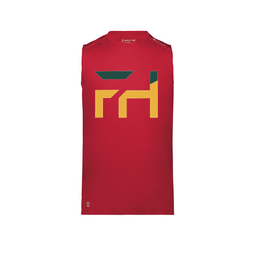 [222593.083.S-LOGO1] Men's CoolDry TankTop (Adult S, Red, Logo 1)