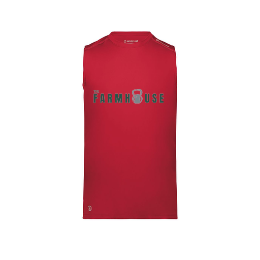 [222593.083.S-LOGO2] Men's CoolDry TankTop (Adult S, Red, Logo 2)