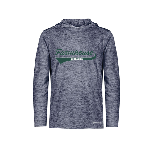 [FOLHCGNV-AS-LOGO3] Decker Men's Charge Hoodie (Adult S, Navy, Logo 3)