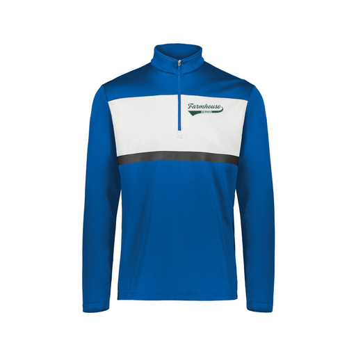[222691.280.S-LOGO3] Youth Bold 1/4 Zip Pullover (Youth S, Royal, Logo 3)