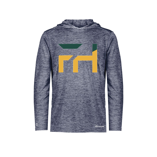 [FOLHCGNV-YS-LOGO1] Decker Youth Charge Hoodie (Youth S, Navy, Logo 1)