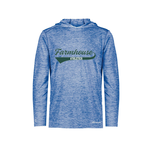 [FOLHCGRY-YS-LOGO3] Decker Youth Charge Hoodie (Youth S, Royal, Logo 3)