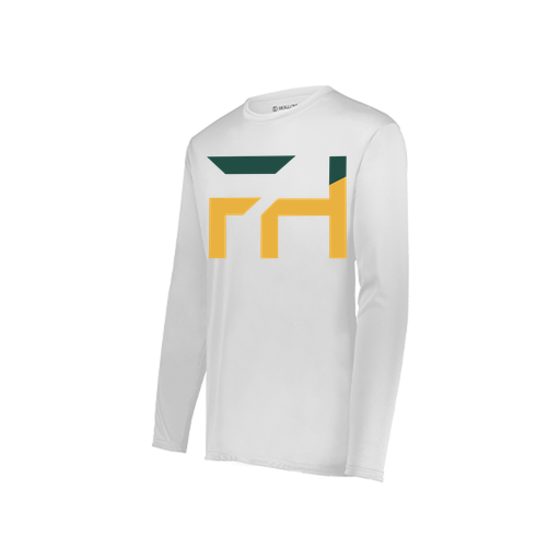 [222822.005.XS-LOGO1] Men's LS Smooth Sport Shirt (Adult XS, White, Logo 1)