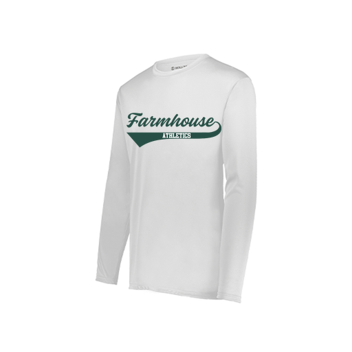 [222822.005.XS-LOGO3] Men's LS Smooth Sport Shirt (Adult XS, White, Logo 3)