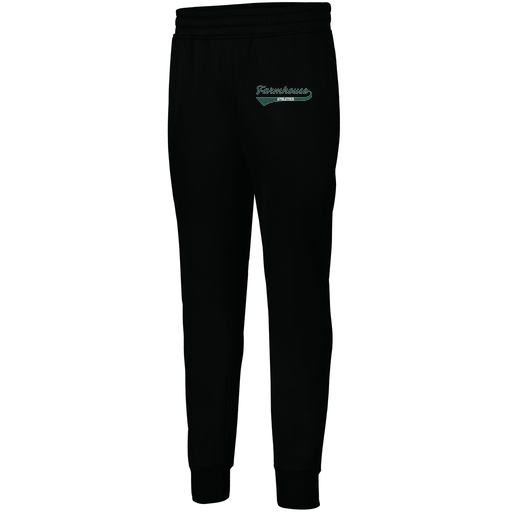 [5566.080.XS-LOGO3] Men's PERFORMANCE FLEECE JOGGER (Adult XS, Black, Logo 3)