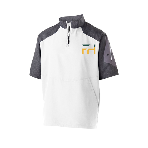 [229545.H04.XS-LOGO1] Men's Raider SS Pullover (Adult XS, White, Logo 1)