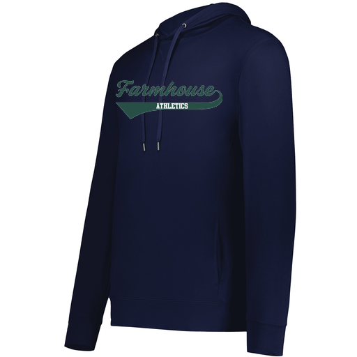 [222598.065.S-LOGO3] Men's Ventura Thin Knit Hoodie (Adult S, Navy, Logo 3)
