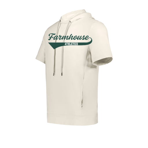 [222505.907.S-LOGO3] Men's Venturs Soft Knit Short Sleeve Hoodie (Adult S, White, Logo 3)