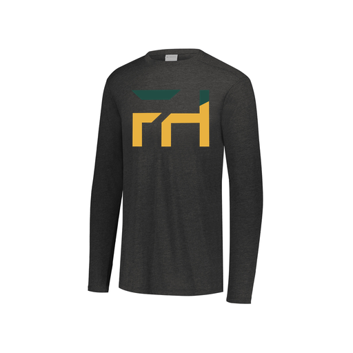 [3076.K94.S-LOGO1] Youth LS Ultra-blend T-Shirt (Youth S, Black, Logo 1)