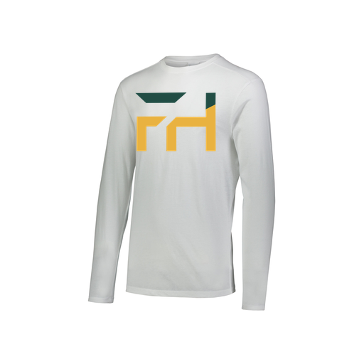 [FTLCUBWH-YS-LOGO1] Decker Youth Tri-Blend T-Shirt - Long Sleeve (Youth S, White, Logo 1)