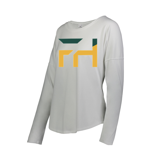 [3077.005.S-LOGO1] Ladies LS Ultra-blend T-Shirt (Female Adult S, White, Logo 1)