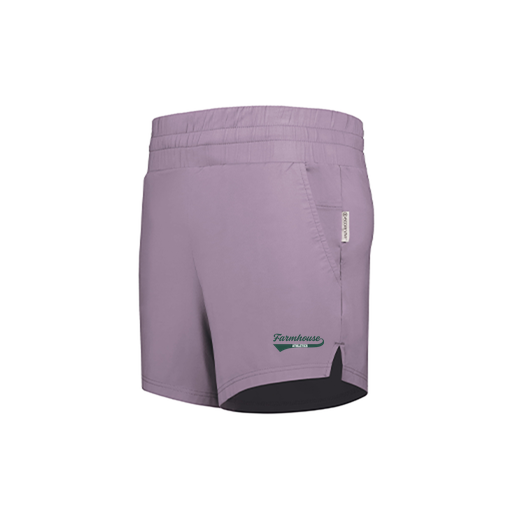 [223704.J63.XS-LOGO3] LADIES VENTURA SOFT KNIT SHORTS (Female Adult XS, Purple, Logo 3)